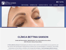 Tablet Screenshot of bettinasanson.com.br